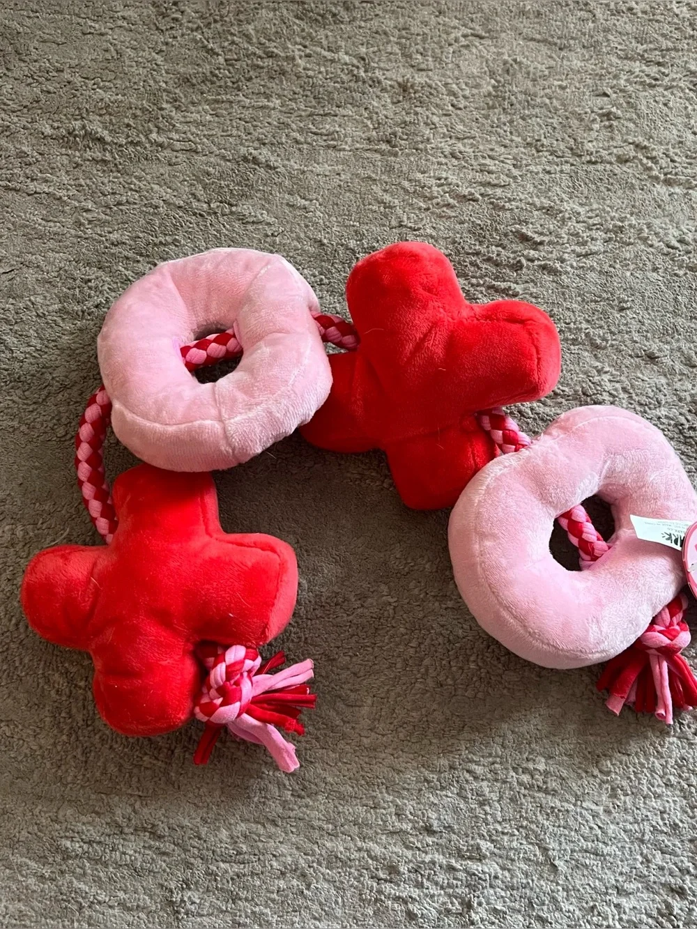 Bark XOXO Rope Tug Dog Toy NWT